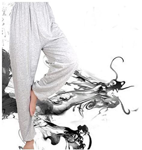 MOOCO MORNING Herren Tai Chi Baumwolle Lose Yoga Sommer Kampfsport Kung Fu Training Wushu Chinesische Hose Herren Atmungsaktiv Kung Fu Hose für Herren