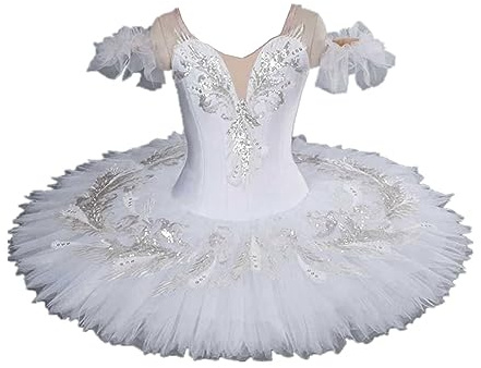KEMKEY Robe Tutu de Danse de Ballet pour Filles Costume du lac des cygnes Compétition de Costumes de Danse