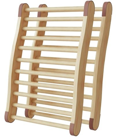 Kissmii Lot de 2 dossiers de sauna, accessoires de sauna, dossiers de sauna, antidérapants et ergonomiques en forme de S