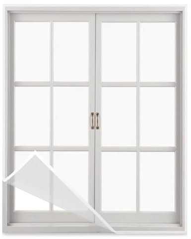 Mückenschutz Fenster – Selbstklebend, lichtdurchlässig, einfach anzupassen 50x100cm Weiß