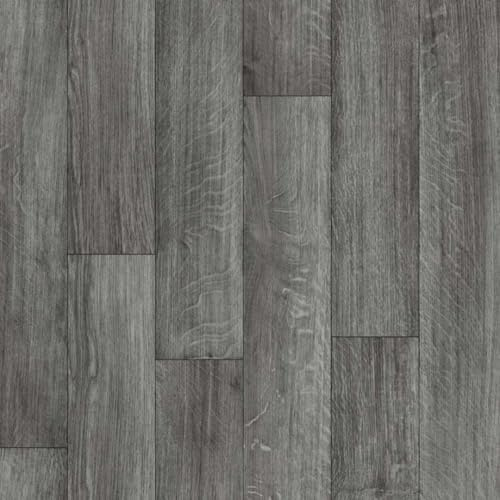 Vinyl Flooring Wood Oak Plank Effect Easy DIY Vinyl Flooring Roll | Non-Slip Easy Clean Waterproof Lino Vinyl Floor | Living Dining Room, Lounge, Hallway Flooring (Black Oak, 2m x 3m)