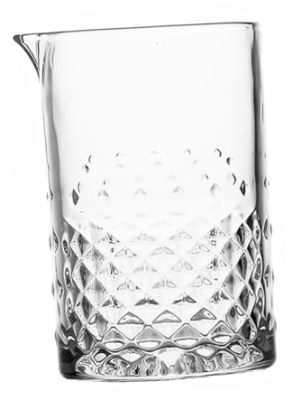 SMASOLO 1 pezzo Bicchiere da Miscelazione Vetro Base Spessa e Design Becco Aquila per Cocktail e Martini Accessorio Bar