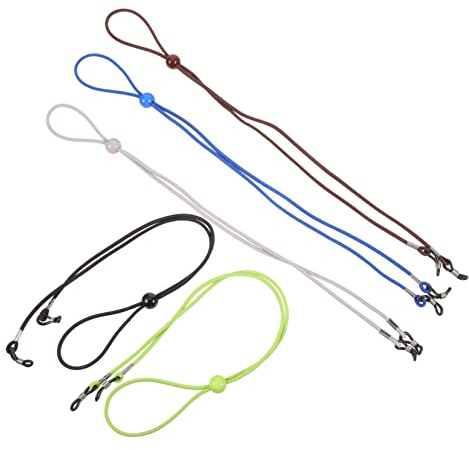 HONITANO 5 Pièces De Lunettes ÉLastiques 30Cm Cordons Pour Lunettes Sport Accessoires Ajustables Maintien SéCurisé Pour Adultes Et Enfants