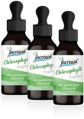 Prendi 3, numero 2 azione liposomiale clorofilla gocce ad alto dosaggio - (90.000mg in 3 bottiglie) 1000mg di clorofilla per dose giornaliera - Olio MCT - Alta biodisponibilità