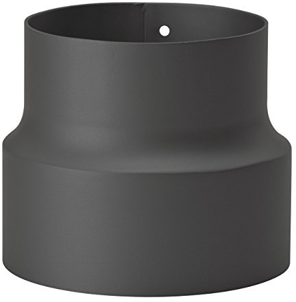 Réduction pour tuyau de poêle de 180 mm à 150 mm - Noir