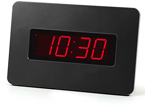 Timegyro LED Digital Wall Clock Battery Operated, No Plug in, Visible at Night, Wall-mount or Table-top, Brightness Adjustable,12/24Hr