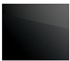 ALLboards Spritzschutz aus Glas SCHWARZ CLASSIC BLACK 60x65cm Küchenrückwand aus Echtglas, für Küche, Herd, Schutz gegen Fett, mit Aufdruck, kratzfest