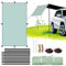 Universal Auto Markise Sonnenschutz, 2×4.4m Anti-Uv Sonnenschutz Mit Verstellbaren Tarp Pole & Saugnapf, Campervan Markise Für Schnee Strand Camping Outdoor Reisen, SUV Markise Camping Zelt