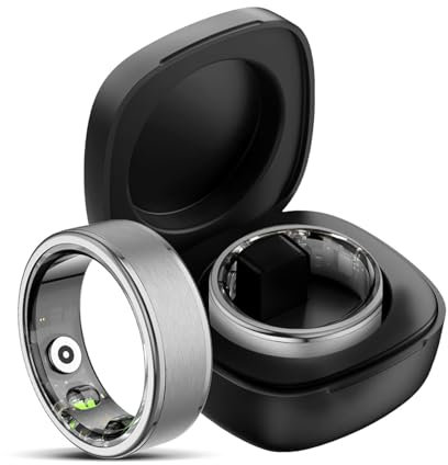 findtime Anillo inteligente para hombres y mujeres, anillo inteligente para Android, iOS, anillo de fitness, podómetro, frecuencia cardíaca, oxígeno en sangre, monitor de sueño, contador de pasos