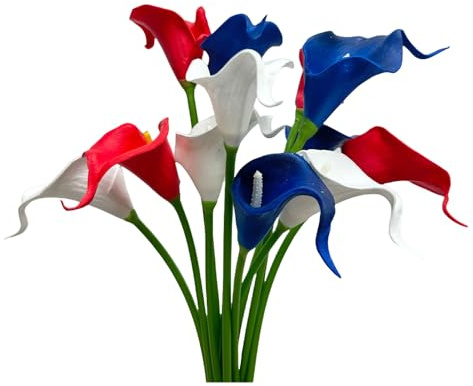 12 flores artificiales de lirio de cala de 13 pulgadas, accesorio de ramo de flores pequeñas de poliuretano, ramo de flores pequeñas, ramo de boda para plantas verdes, decoración de guirnalda interior