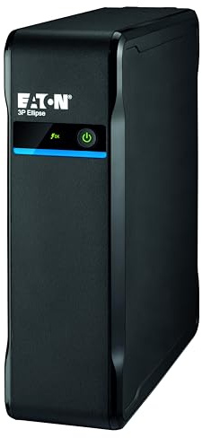 Eaton Ellipse Serie 3P700F UPS – 700VA / 420W Off‑Line Power Backup for PCs & Modems, Silent Fanless Operation, 4 French Outlets with Battery & Surge Protection, Compact Design, Black (B0F9YRH8BK)