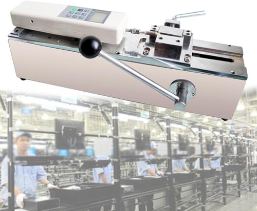 XCSCUK Medidor de Fuerza Digital, probador de presión de tensión 500N, Banco de Pruebas de Fuerza Digital, para Pruebas destructivas de Fuerza de tapón de Carga de compresión
