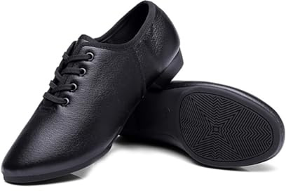 Chaussures de Danse Femme Confortable Cuir Lacets Jazz Moderne Latine Chaussure Talons Bas Répétitions Country