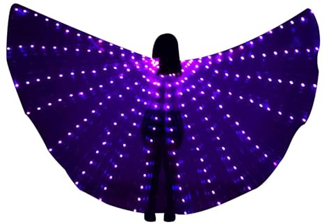 Generico fjäril led magdans - färgskiftande magdansdräkter lyser upp kostymer med pinnar
