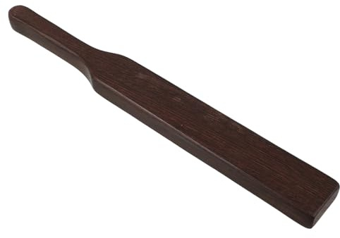 LIFKICH Manual Wooden Paddle Long Handheld Massager for Shoulder Neck Back Legs Arms Ergonomic Smooth Wood Grain Body Massage Hammer for Home Office Health Care