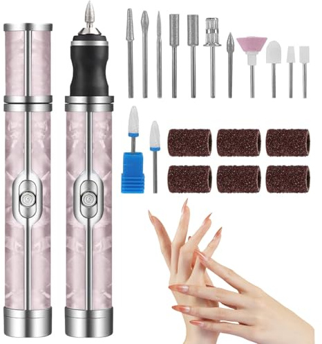 Electric Nail File,Nail Drill Rechargeable Nail Grinder for Thick Toenails