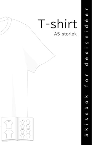 T-shirt Skissbok för designidéer A5-storlek