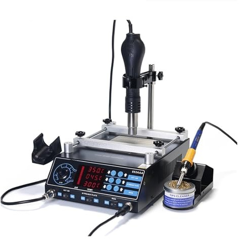 853AAA Lödning Varmluft Lödstation DIY Digital Rework Station Telefonreparation BGA SMD Lödverktyg Wels Snabb uppvärmning(853AAA)