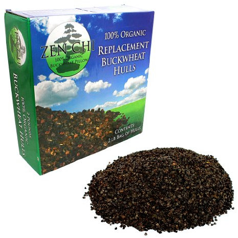 ZEN CHI Buchweizenkissen, Schalen, 100% Bio-Buchweizenschalen â€“ 0,9 kg Nachfüllbeutel