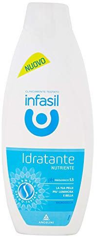 Infasil, Bagnodoccia Idratante Nutriente, Pelle Morbida e Vellutata, Formula a pH Fisiologico, Clinicamente Testato e Delicato sulla Pelle, 1 Confezione da 500 ml