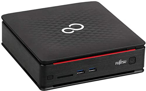 Fujitsu, Mini Pc Pronto all'Uso, Computer Pc Fisso Intel i5, Ram 8Gb, SSD 256Gb, Pc Desktop con Pacchetto Office 2021, Windows 11 Pro e Chiavetta WI-Fi (Ricondizionato)