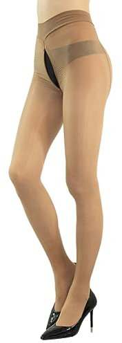 HTRUIYATY Damen Strumpfhosen Glänzend ölig Stützend Strumpfhosen Hohe Taille Feinstrumpfhose