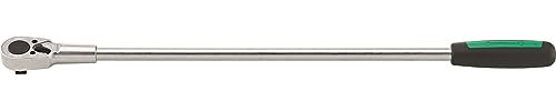 STAHLWILLE 532/2 | extrem robuste 1/2“ Ratsche mit 2K-Griff | Länge 612 mm, für mehr Drehmoment l Made in Germany