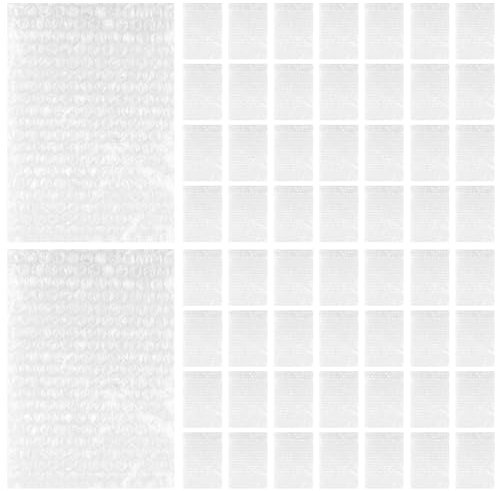 LOLYSIC 200 Stück Luftpolsterbeutel 15 x 20 cm Transparent,Bubble Wrap Polsterfolie,Luftpolstertaschen Knallfolie für Umzug und Versand Verpackung