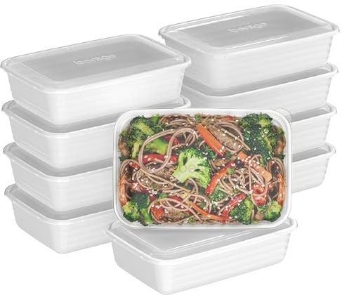 Bentgo Prep 1-Compartment Meal Prep Containers with Lids, 20 Piece Set