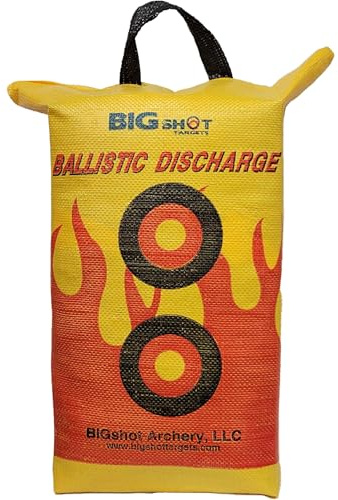 BIGSHOT Archery Crossbow Ballistic Discharge Bag Target – 505 FPS Rated, Multi-Layered Core, 18x10x8 Weatherproof Portable Field Point Stopper for Truck, Camp & Range – Easy Arrow Removal