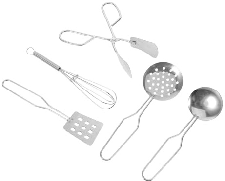 BESTonZON Ustensiles De Cuisine Garçon Fille Miniatures Accessoires Cuisine Garçon Fille pour Jeu De Rôle Design Unique Et Complet pour Ludique Et Apprentissage Créatif