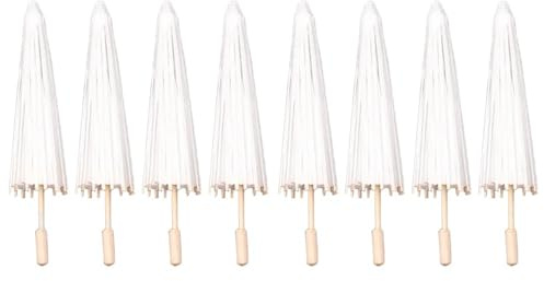 Waoclowr 8 stycken papperssoler för bröllop, festgåvor, 40 cm, -paraplyer för bordsdekorationer på brudfester, fotorekvisita