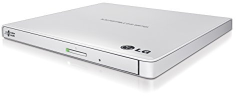 LG Electronics 8X USB 2.0 Super Multi Ultra Slim Portable DVD+/-RW External Drive with M-DISC Support, Retail (White) GP65NW60 Color: White, Model: GP65NW60, PC/Computer & Electronics
