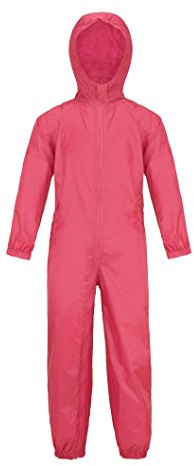 Wetplay Puddle Splash Suit Waterproof All In One Kids Rainsuit Childrens Childs Boys Girls (9-10 Years, Pink)