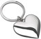 REFLECTS eBuyGB 12653 Porte-clés en métal en Forme de cœur Argenté 3 x 4 cm
