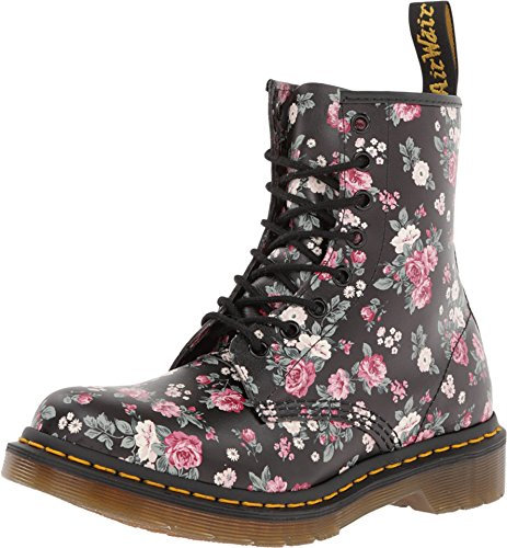 Dr. Martens 1460 W, Damen Abgerundete Spitze, Schwarz - Noir (Vintage Rose Softy) - Größe: 36 EU (3 UK)