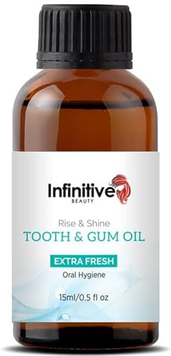 Infinitive Beauty Mundspülung für Zahnfleischentzündung, Mundgeruch und Mundschmerzen, 15 ml, Alkoholfrei, Pfefferminze, Gingivitisbehandlung