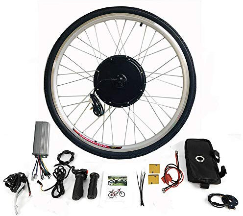 MINUS ONE Elektrisches 28” Fahrrad-Umbausatz E-Bike Conversion Kit Elektrofahrrad Kit Vorderrad Elektrofahrrad Motor Umbausatz (48V 1000W)
