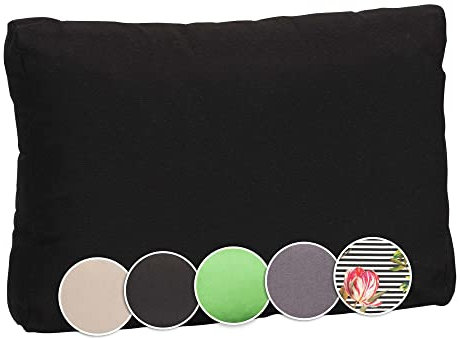 Beo Premium Palettenkissen Rückenkissen 60x40 cm | Made in EU | Outdoor Polster mit abnehmbarem Bezug | Kissen für Palettensofa wasserabweisend | Palettenkissen Rückenlehne Kissen in Anthrazit