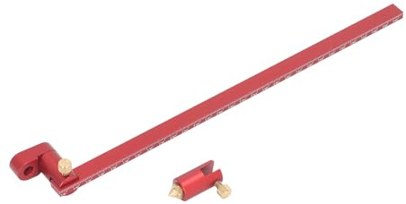 Justerbart 300 mm träbearbetning cirkellinjal, aluminiumlegering snickare skribbar mätare för exakt, brittiskritning tillbehör