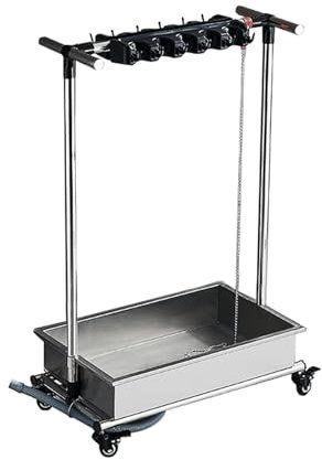 TRGCJGH Carro de Limpieza Profesional, Carritos de Conserjero Sobre Ruedas, Organizador de Suministros de Limpieza, Carrito de Servicio Multifunción(64cm/25.1in)