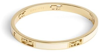 COACH Damen Signature Pferd & Kutsche Cut Out Armreif, Einheitsgröße, Messing, kein Edelstein, One Size, Messing, Kein Edelstein