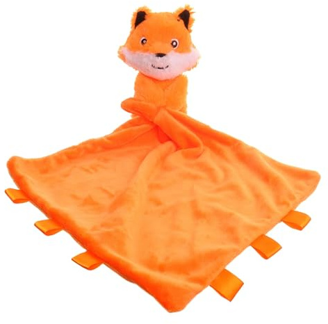 Ziggle Baby Comforter for Newborns | Soft Fox Baby Plush Comforter Blanket Toy | Newborn Essentials and Fox Blanket Gift | New Baby Boy or Girl Gift Idea | Eco Friendly | 30x30cm