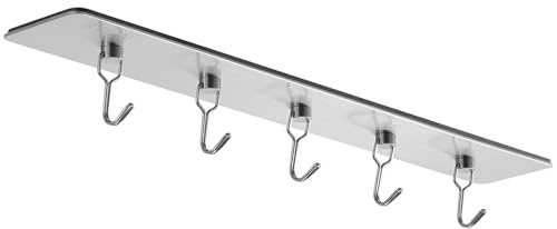 BTLIN Ganci Magnetici in Acciaio Inossidabile, Antiruggine, Ideali per Cucina, Frigorifero, Barbecue e Garage, 30CM, Argento