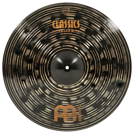 Meinl 20 Crash Cymbal - Classics Custom Dark - Made in Germany, 2-YEAR WARRANTY (CC20DAC)