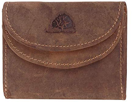 Greenburry 1798-25 Vintage Leder Mini Portemonnaie | Handarbeit