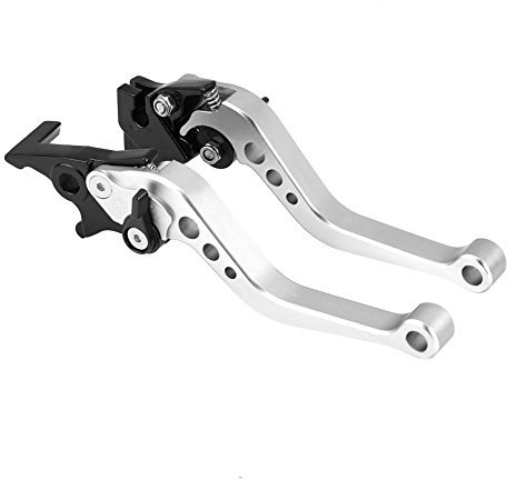 Tnt 125 Palanca - Leva Del Freno, Una Coppia Di 22 Mm 7/8 Cnc Per Moto Leva Freno A Frizione In Alluminiomaniglia Della Leva Del Freno Per Motocicli(Bianco)