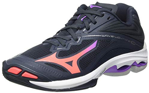 Mizuno Damen Wave Lightning Z6 Volleyball-Schuh, IndiaI/FieryCoral2/265C, 44 EU