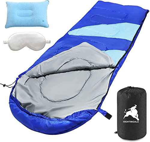 Bolsa De Dormir.Saco de Dormir Rectangular Casual al Aire Libre con Tamaño de Paquete Pequeño para Adultos, Mujeres, Senderismo de Hombres, Deportes, Montañismo