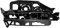 Baceyong Supports de retenue de pare-chocs avant de voiture, parenthèse de pare-chocs de voiture, Compatible avec Peugeot 408 308 CC SW 2008-2013